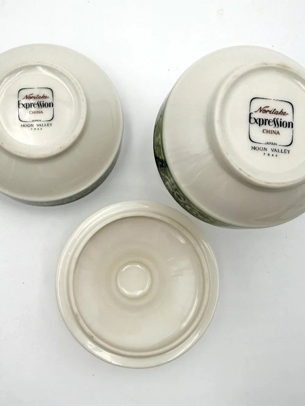 70's Noritake Expressions MOON VALLEY 7044 China Completer Set 7pcs Excellent